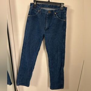 VTG Wrangler Men's Medium Wash Straight Jeans 31x32